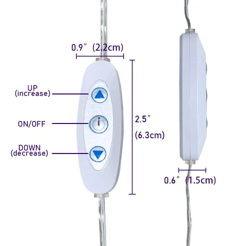 Vista 2 de Interruptor de atenuación sensible de 12 V CC para luz LED, controlador de atenuación LED único hembra macho con 1 adaptador de enchufe