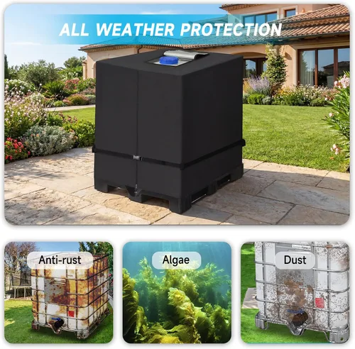 Vista 7 de NEVERLAND IBC - Cubierta impermeable para tanque de agua de 330 galones