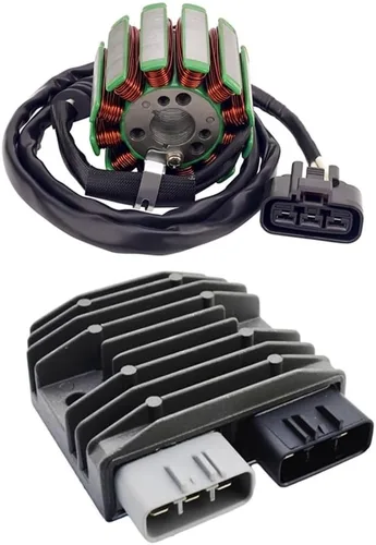 Vista 9 de Generador de motocicleta Bobina de estator de encendido y volante Rotor y rectificador para Yamaha YZF-R1 FZ-1 FZ8 5VY-15451-00-00 5VY-15451-10-00