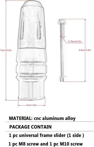 Vista 6 de Deslizadores universales de marco trasero CNC de aluminio compatible con Z900 Z650 Z900RS Ninja 400 650 1000 ZX10R ZX6R ZX12R Z800 Z750 Z125 Z400