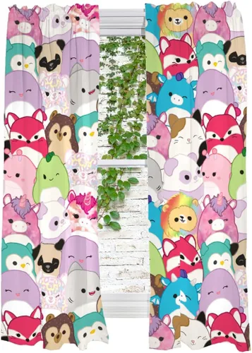 Vista 7 de Franco - Juego de cortinas para la habitación de los niños, 82 x 63 pulgadas, Minions de Mi Villano Favorito