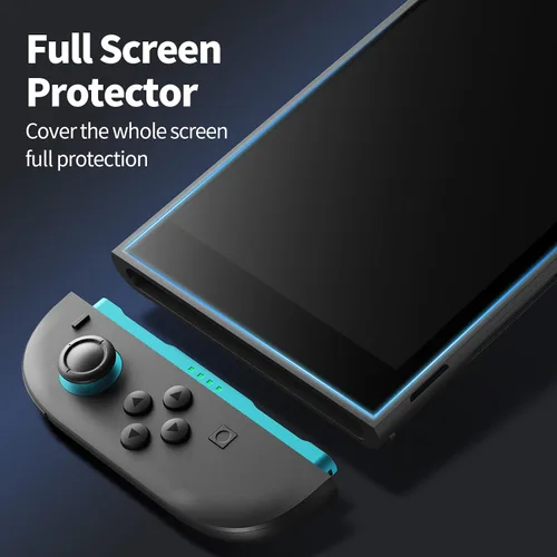 Vista 4 de Ambison Paquete de 2 protectores de pantalla de vidrio con acabado mate compatibles con Nintendo Switch 2 modelo 2025 de 7.9 pulgadas