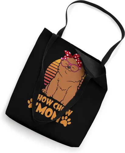 Vista 2 de Retro Bandana Chow Chow Mom Dog Mama Mothers Day Tote Bag