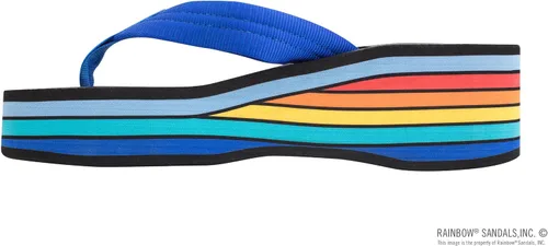 Vista 2 de Rainbow Sandals mujer de seis capas cuña goma 1" EVA relleno correa de nylon