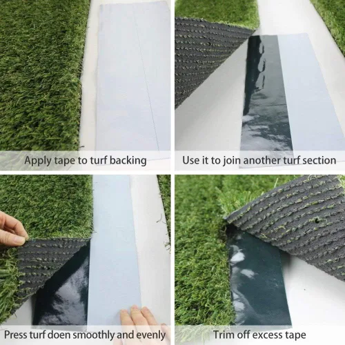 Vista 6 de TYLife Cinta de césped artificial de doble cara (2inx16ft), cinta autoadhesiva para costura artificial, cinta de alfombra para césped, unión