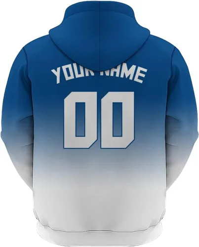 Vista 3 de Custom Baseball Gradient Hoodies-Personalized Name Number Pullover Hooded Sweatshirts Fans Gift for Men,Women,Youths