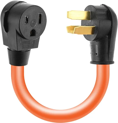 Vista 11 de Cable adaptador de secadora NEMA 5-15P a 10-30R, 1.5 pies