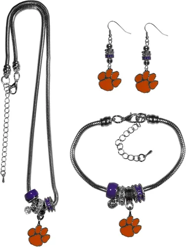 Vista 18 de Siskiyou Sports NCAA Euro Bead Jewelry - Juego de 3 piezas para mujer