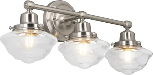 Vista 40 de Design House 519892 Kimball Industrial Farmhouse Luz de Pared Interior de 1 Luz con Pantalla de Metal para Pasillo, Baño, Cocina, Vestíbulo, Pintura
