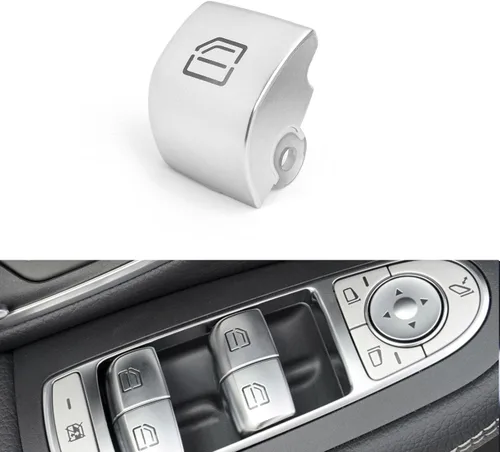 Vista 11 de x xotic tech Tapa de repuesto para interruptor maestro de elevalunas de automóvil, color plateado, compatible con Mercedes Benz C E S GLC Clase W205