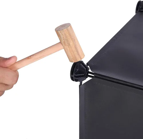 Vista 5 de Organizador de armario de almacenamiento de 6 cubos, portátil, multifuncional, ensamblado, cubos negros, estantería, estantería (negro)
