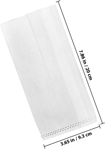 Vista 2 de 100pcs Non-Woven Fabric Planting Grow Bags for Seedlings and Vegetable Nursery, 20x20cm Soil Filling Size with Breathable, Biodegradable
