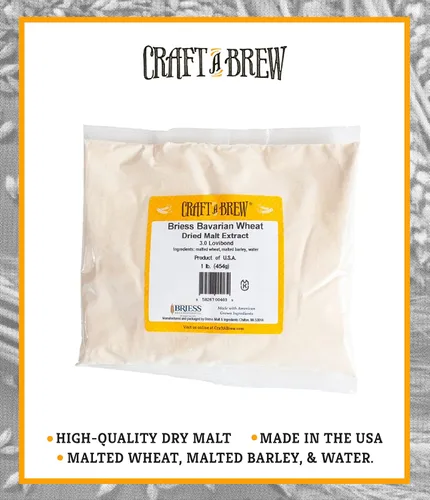 Vista 4 de Craft a Brew - Extracto de malta seca para kit de preparación - Extracto base multiusos - 1 libra de trigo bávaro - Para cualquier estilo de cerveza