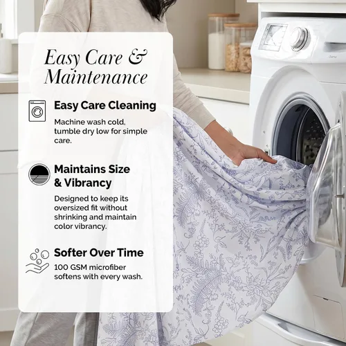 Vista 197 de Southshore Fine Living, Inc. Colección Winter Brush, juego de sábanas de 3 piezas para cama individual, sábana bajera con bolsillo profundo de 14