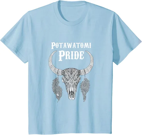 Vista 12 de Potawatomi Pride Tribe Native American Indian Buffalo Camiseta