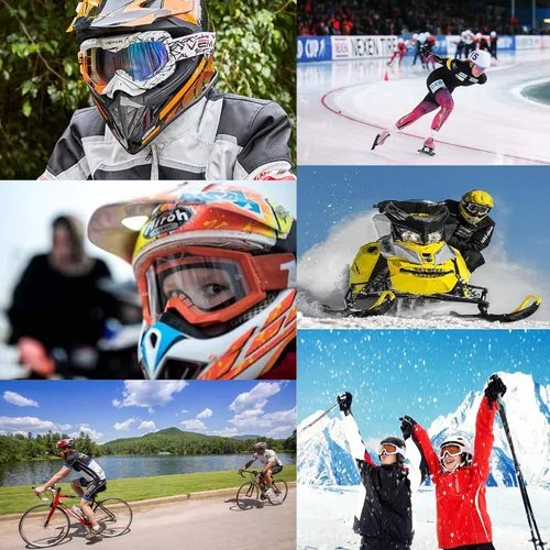 Vista 7 de Gafas de motocicleta y motocross para carreras de cuatrimoto (ATV), de bicicleta en tierra, de todoterreno y carrera táctica de motocicleta