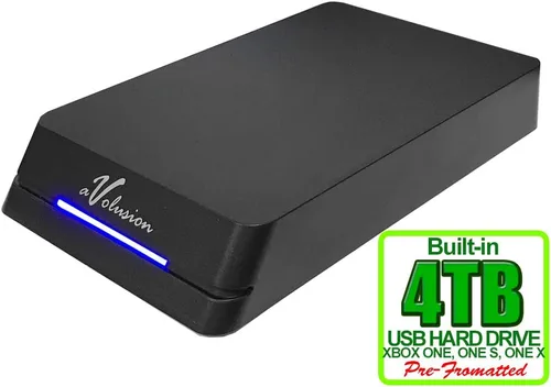 Vista 2 de Avolusion HDDGear Pro 4TB (4000GB) 7200RPM 64MB caché USB 3.0 Disco duro externo para juegos (para Xbox One X/S, preformateado)