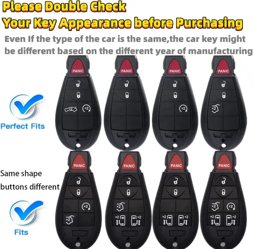 Vista 2 de Funda suave de protección completa para Dodge Ram 1500 2500 3500 2009-2012 Journey Challenger Chrysler Town and Country Jeep Grand Cherokee