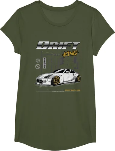 Vista 60 de Z34 370 Fairlady Z - Camiseta gráfica de cuerpo ancho, Negro, S