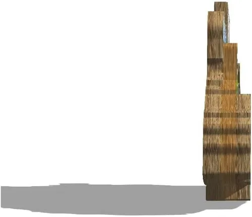 Vista 2 de Imán de Pittsburgh de los E.E.U.U. Imán del refrigerador de madera 3D hitos de viaje coleccionable recuerdos decoración hecho a mano 2