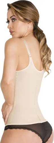 Vista 2 de Fiorella Shapewear Chaleco de látex Semi Chaleco Entrenador de Cintura Acero Deshuesado Chaleco Fajas Colombianas Reductoras 204N2
