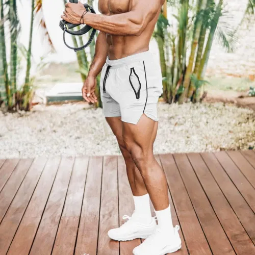 Vista 6 de EVERWORTH Pantalones cortos de entrenamiento con entrepierna de 3 pulgadas para hombre, de secado rápido, pantalones cortos ligeros para hombre