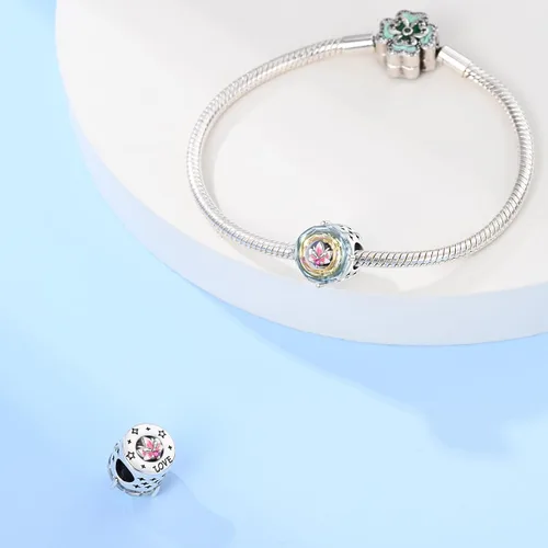 Vista 106 de KUNSIR Los abalorios se adaptan a pulseras Pandora para mujer, plata de ley 925, cuentas colgantes de joyería para niñas, dijes de feliz cumpleaños