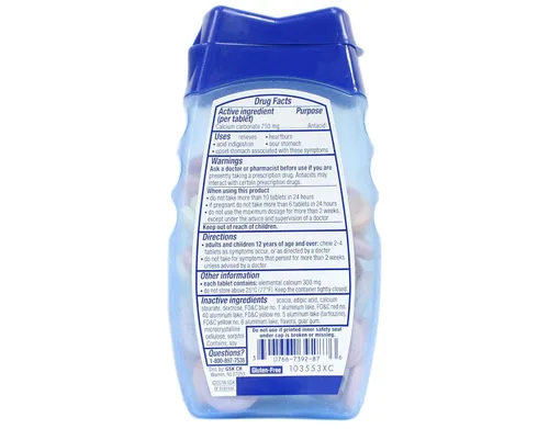 Vista 2 de Tums Tropical Fruits Smoothies Surtido 60 Tabletas