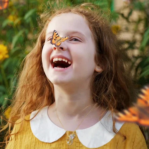 Vista 3 de IEFRICH Regalos de unicornios para niñas y niños, collar de corazón, collares de unicornio para niñas, collares con iniciales, joyería de unicornio