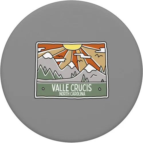 Vista 3 de Valle Crucis North Carolina Mountains Sunrise NC Souvenir PopSockets Swappable PopGrip