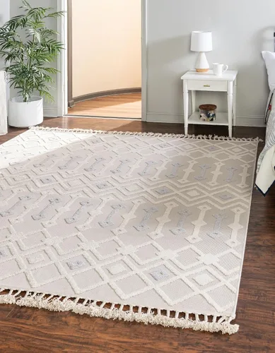 Vista 21 de Unique Loom Arlo Collection Alfombra de área - Lenny (rectangular 2' 0" x 3' 0", carbón/marfil)