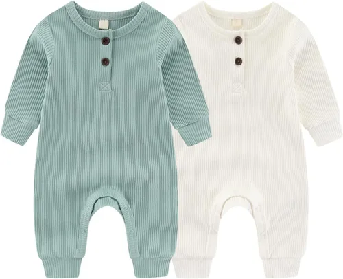 Vista 42 de ZAV Mono de manga larga unisex para bebé, niño y niña, 2