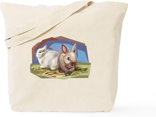 Vista 16 de CafePress Lop Eared Bunny - Bolsa de lona reutilizable beige, Caqui, S