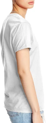 Vista 3 de Hanes - Camiseta Perfect-T de manga corta de algodón con cuello redondo para mujer
