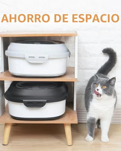 Vista 6 de 30-35 Lbs Contenedor de almacenamiento de alimentos para perros Negro