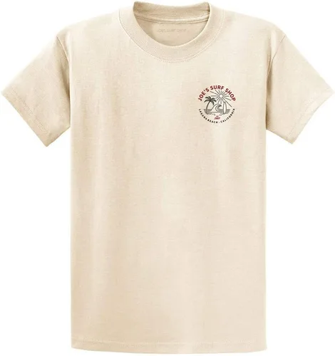 Vista 2 de Joe's Surf Shop - Camisetas de algodón pesado con gráficos en tamaño regular, grande y alto