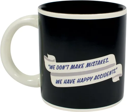 Vista 6 de Taza cambiante ante el calor, de Bob Ross - Agregue líquidos calientes y emerge una escena - viene en caja de regalo divertida