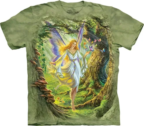 Vista 4 de The Mountain Camiseta Fairy Queen para hombre Negro