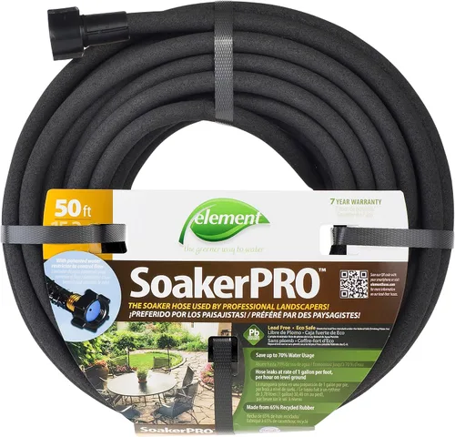 Vista 7 de Element SoakerPRO - Manguera para remojo, 75 pies de largo, 3/8 pulgadas de diámetro, color negro