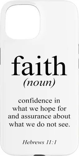 Vista 6 de Religious Jesus Christian Faith Definition Hebrews 11:1 Case for iPhone 17