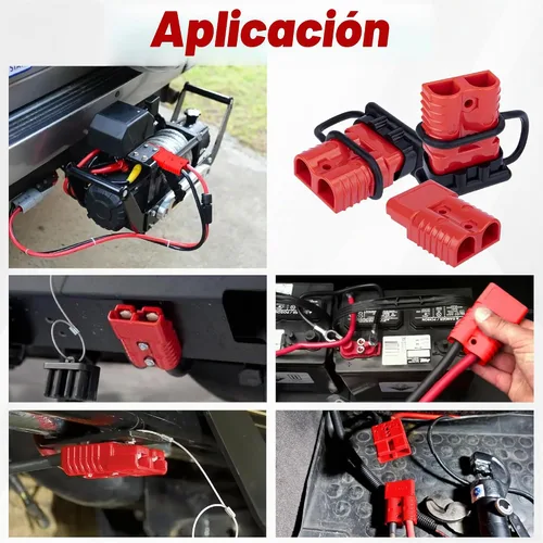 Vista 6 de BFXM Anderson - Conector de 2 piezas, baterías de 175 amperios y 12 V, kit de enchufe de conexión/desconexión rápida, conectores para cables de 1/0