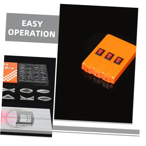 Vista 8 de Multifunction Optical Experiment Kit Convex Lens Triangular Prism and Light Source Physics Refraction and Reflection Demonstration Tool for
