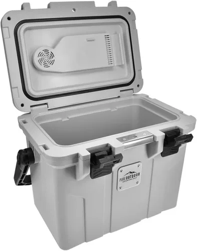 Vista 3 de Monoprice Emperor 15 - Refrigerador portátil de 15 litros con adaptador de enchufe de automóvil, 12 V CC para automóvil/SUV/camioneta/furgoneta/RV