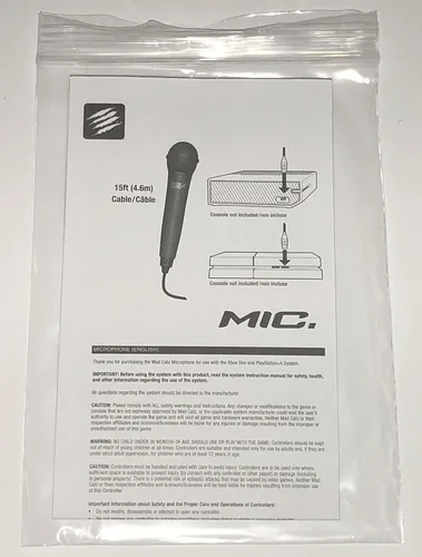 Vista 6 de Rock Band USB Karaoke Microphone for PS3, PS4, X-Box One, X-Box 360, PC & Mac -Nintendo Switch