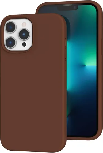 Vista 44 de Funda de silicona líquida compatible con iPhone 12 Pro Max 6.7 pulgadas, funda de gel de protección completa con forro de microfibra, funda