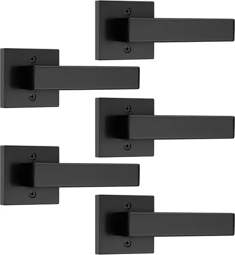 Vista 19 de Probrico - 1 manija inactiva dorada para puerta, moderna, para armario, resistente, para interior, sin giro, reversible para lado derecho e izquierdo