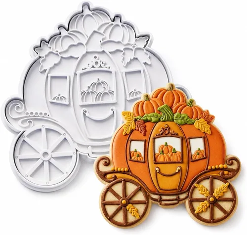Vista 61 de 8 PCS Thanksgiving Cookie Cutter Set with Embossers Turkey Pumpkin Maple Leaf Corn & More 3" Complete Fall Collection