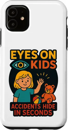 Vista 8 de Eyes on Kids Child Safety Gift for Moms, Granny, Grandad Case for iPhone XR