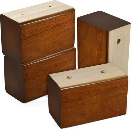 Vista 11 de Elevadores de madera (negro, 2 pulgadas)