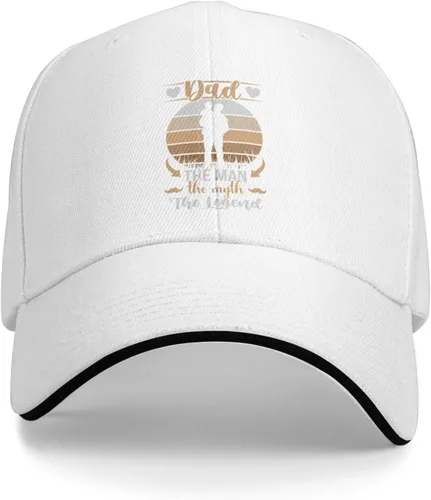 Vista 2 de QIZYOQA Dad Themam The Myth The Legend Baseball Cap for Men Women Adjustable Funny Dad Hat